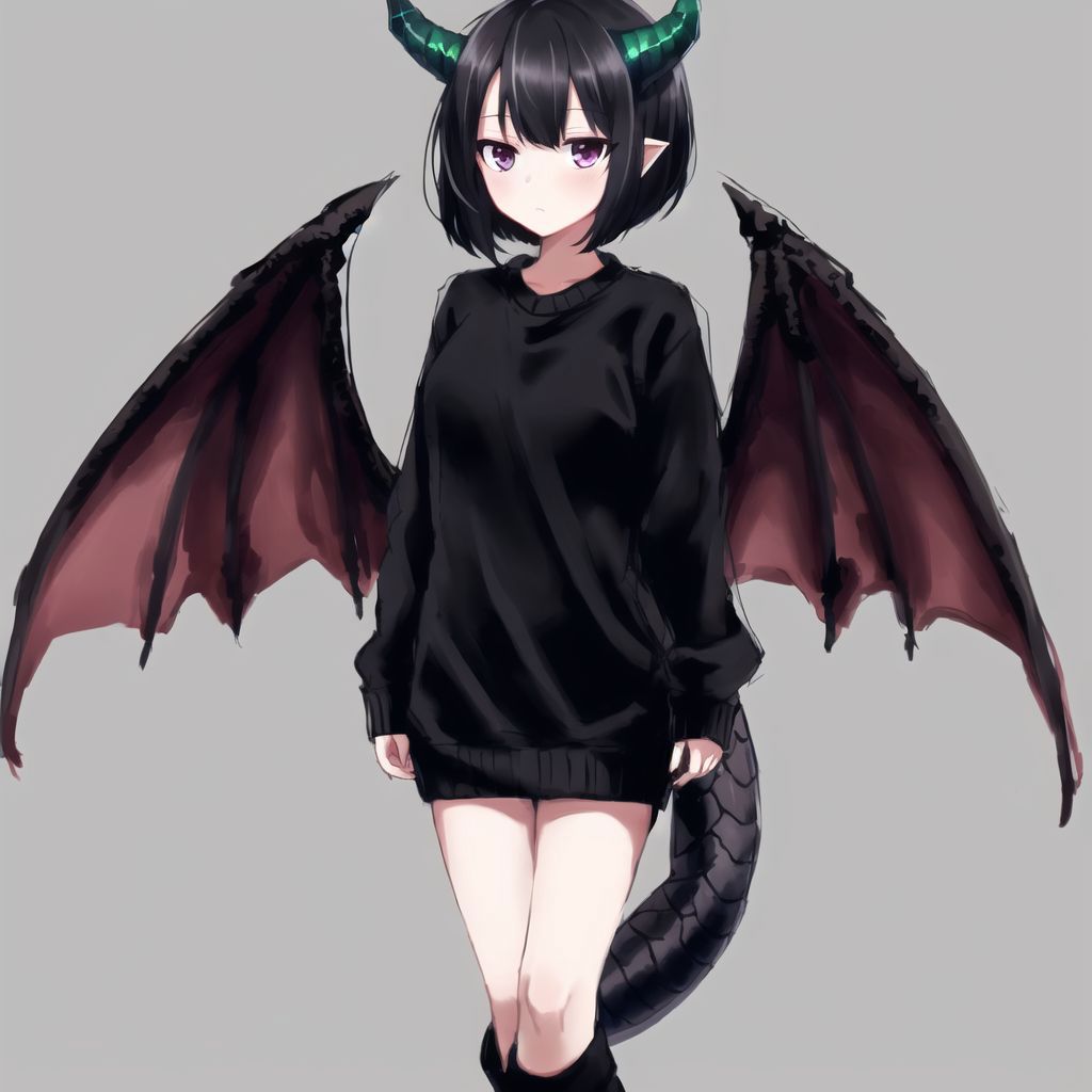 ArtStation - sexy dragon girl anime style character